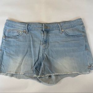 Ladies mossimo  Mid Rise midi denim jeans‎ shorts size 12